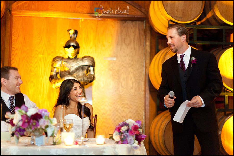 Chateau Elan Wedding Toast