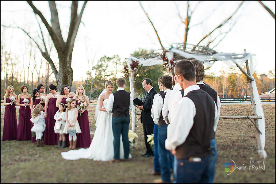 Casey and Tyler's Auburn Alabama, Lazenby Farms wedding Jamie Howell