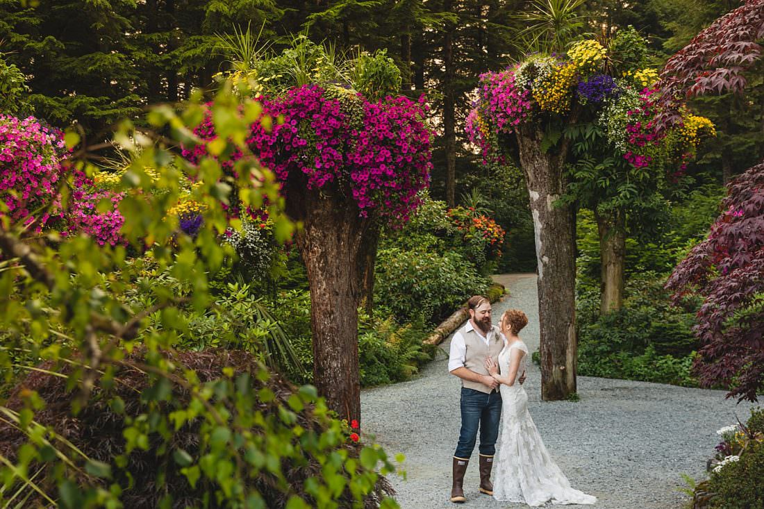 Blake And Greta Juneau Glacier Gardens Destination Wedding