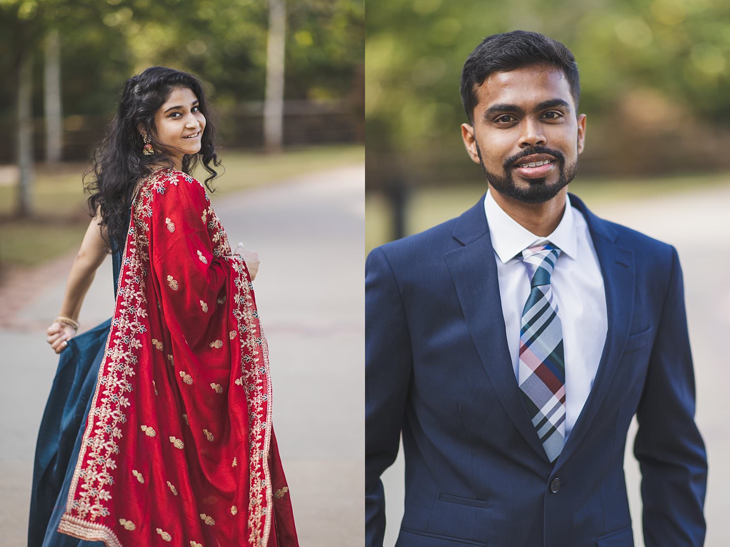 Indian Engagement Photos at a Poconos Waterfall