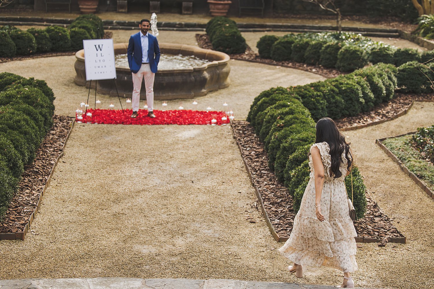 Anisha and Dhruv Atlanta Swan House proposal Jamie Howell